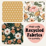 Texas Tushies Mustard Polka Dots Baby Bib with Pocket for Messy Eaters - 