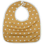 Texas Tushies Mustard Polka Dots Baby Bib with Pocket for Messy Eaters - Baby & Toddler > Nursing & Feeding > Bibs Baby & Toddler Clothing