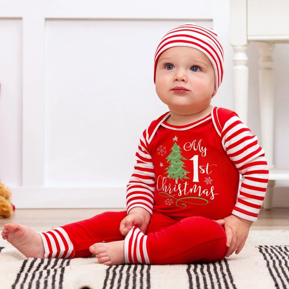 Tesa Babe My First Christmas Romper Baby Outfit 100 Cotton Soft - Everetts Place Boutique - 