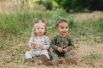 Mebie Baby Nashville Long Sleeve Button Romper - 
