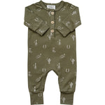 Nashville Long Sleeve Button Romper - Baby & Toddler Clothing, Button, Clothing | Everetts Place