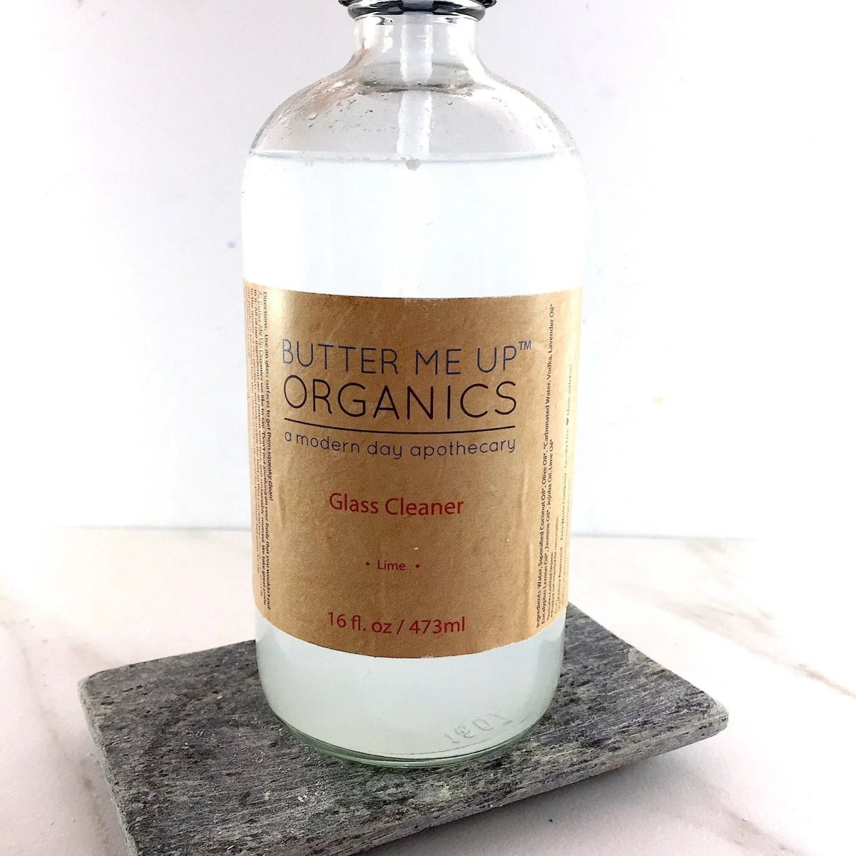 Butter Me Up Organics Natural Eco - Friendly Glass Cleaner with Plant Based Formula for Safe Homes - 
