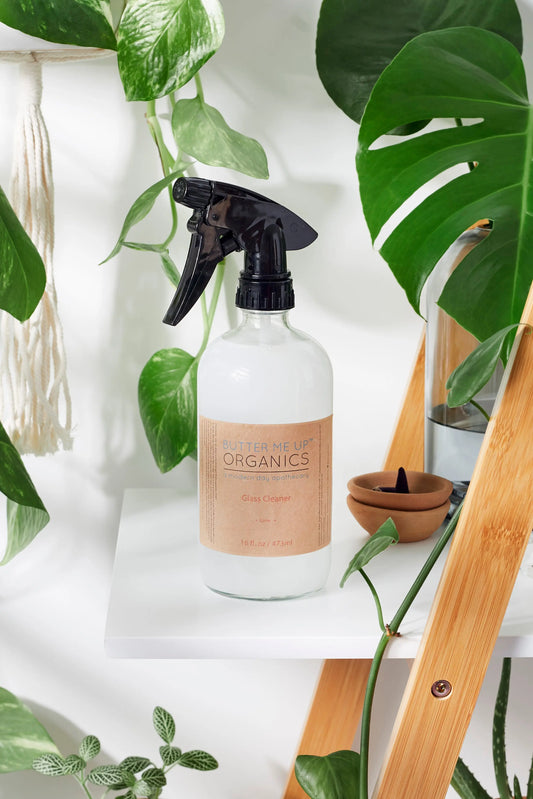 Natural Eco-Friendly Glass Cleaner Plant Based Non Toxic Safe for Home Butter Me Up Organics