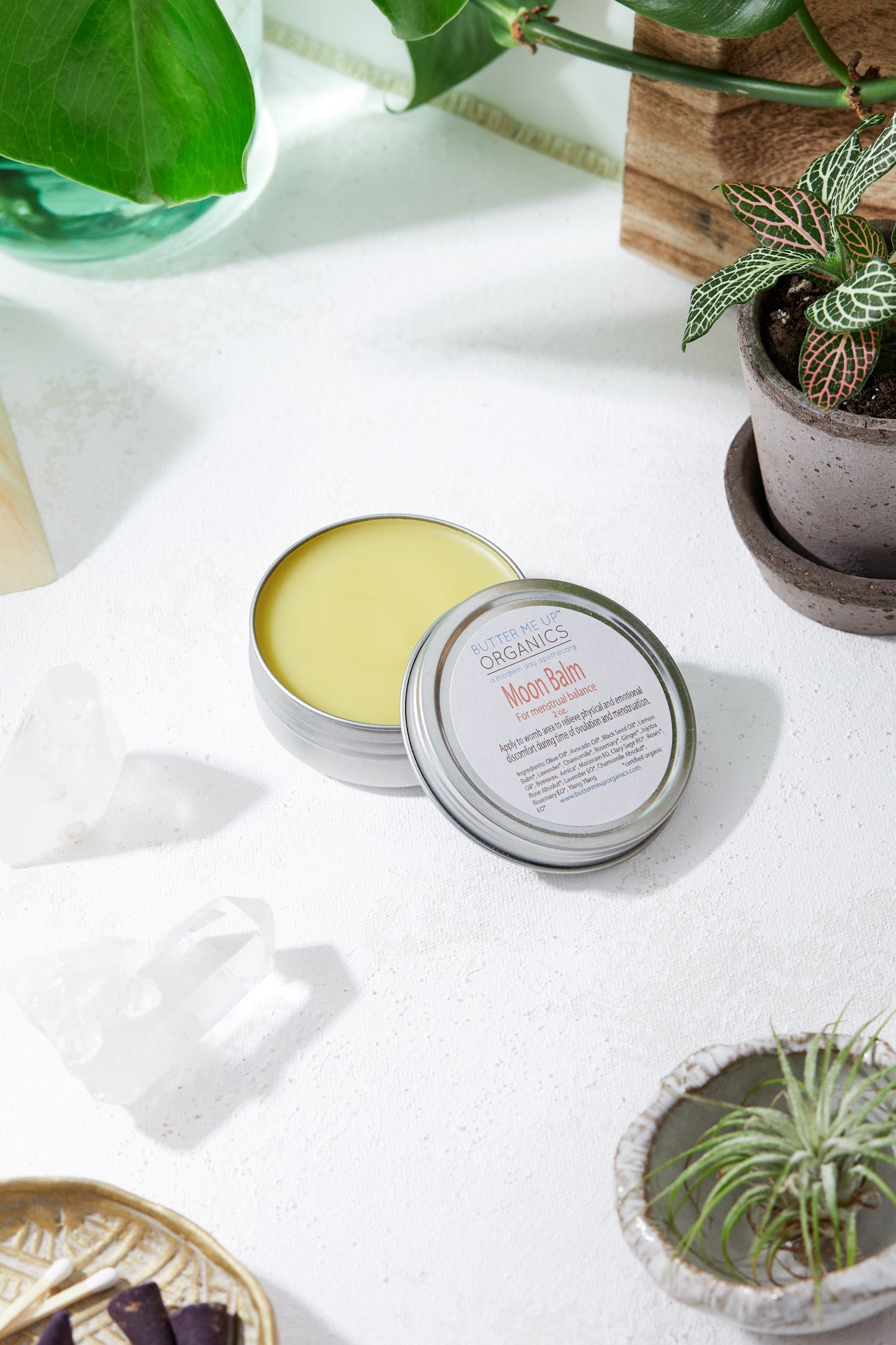 Natural Hormone Balancing Balm for PMS and Cramps Relief Crafted with Herbs Butter Me Up Organics