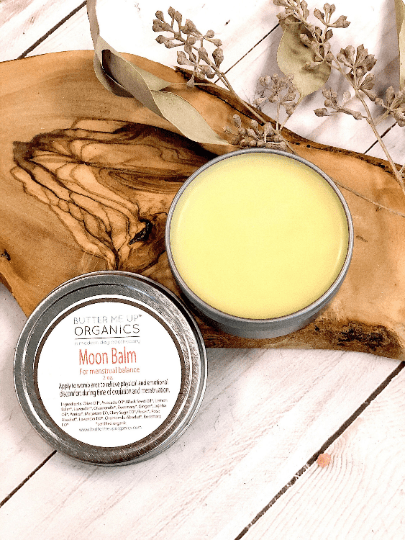 Butter Me Up Organics Natural Hormone Balancing Balm with Herbal Relief for PMS and Cramps - 
