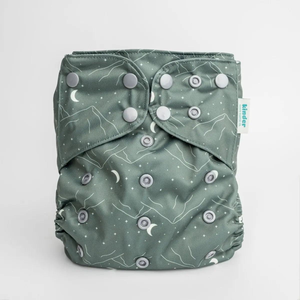 Kinder Cloth Diaper Co. Nature: Essentials Pocket Cloth Diaper with Athletic Wicking Jersey, Grows with your Baby -