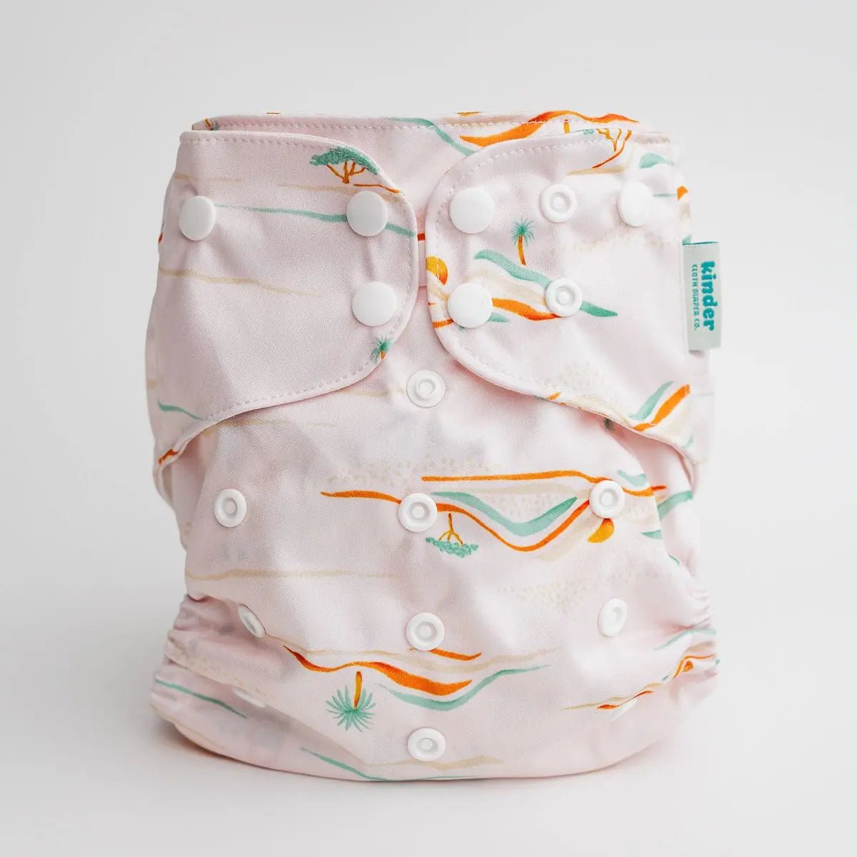 Kinder Cloth Diaper Co. Nature: Essentials Pocket Cloth Diaper with Athletic Wicking Jersey, Grows with your Baby -