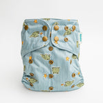Kinder Cloth Diaper Co. Nature: Essentials Pocket Cloth Diaper with Athletic Wicking Jersey, Grows with your Baby
