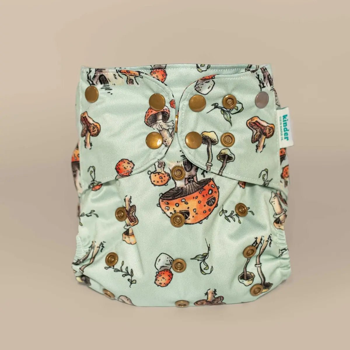 Kinder Cloth Diaper Co. Nature: Essentials Pocket Cloth Diaper with Athletic Wicking Jersey, Grows with your Baby -