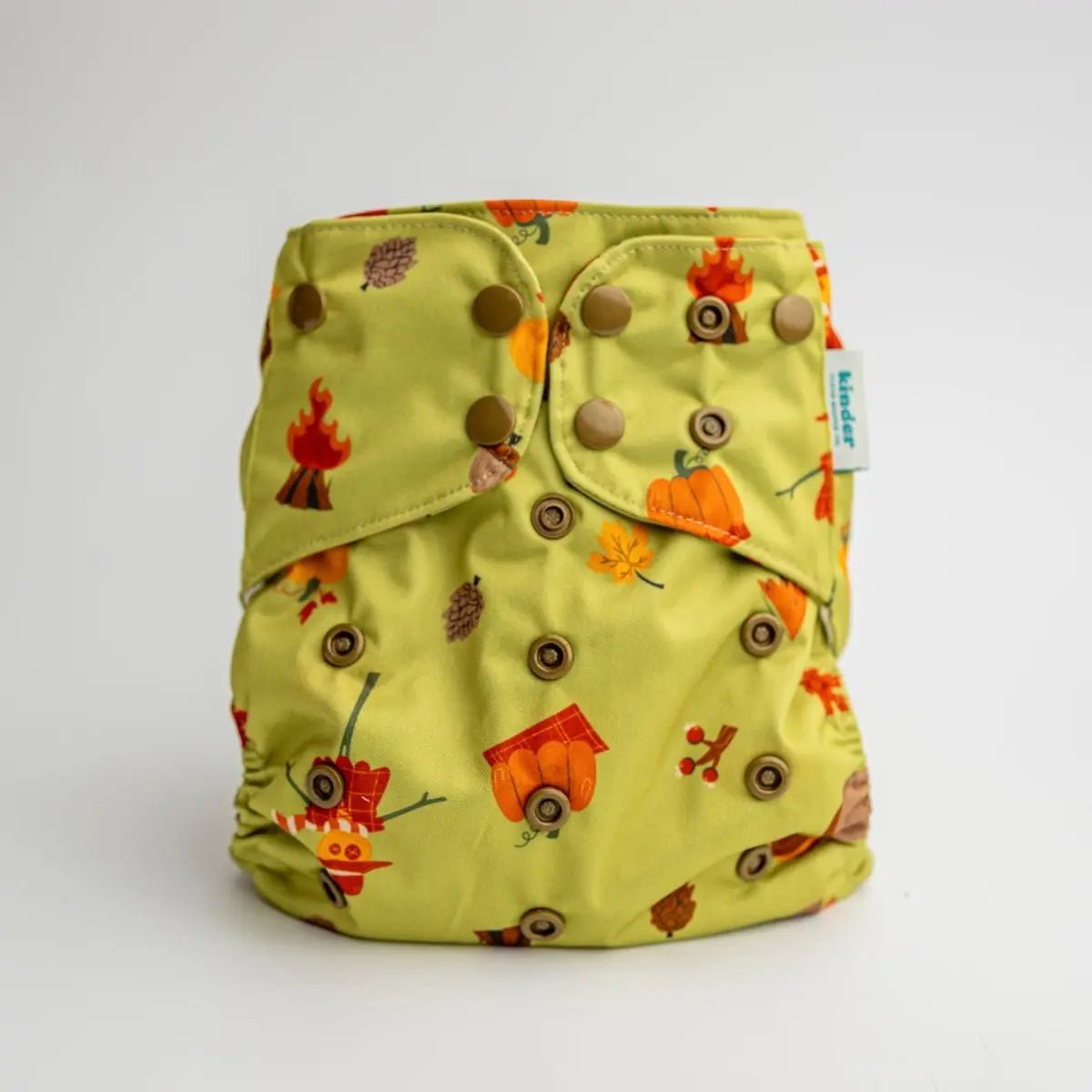 Kinder Cloth Diaper Co. Nature: Essentials Pocket Cloth Diaper with Athletic Wicking Jersey, Grows with your Baby -