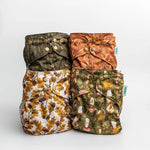 Kinder Cloth Diaper Co. Nature: Essentials Pocket Cloth Diaper with Athletic Wicking Jersey, Grows with your Baby -