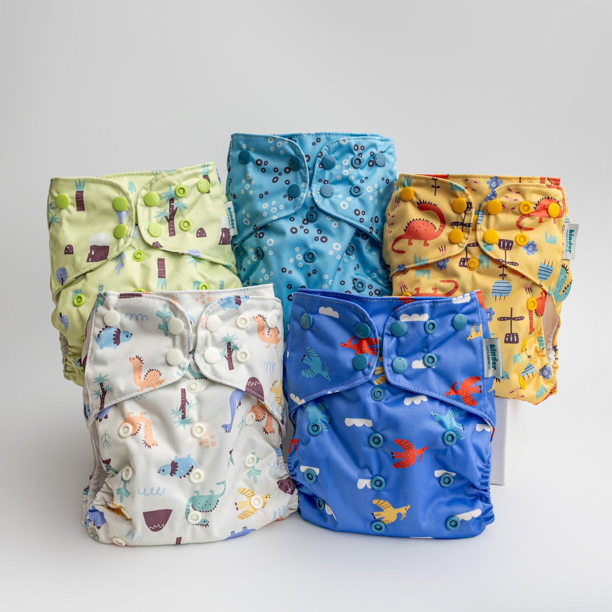 Kinder Cloth Diaper Co. Nature: Essentials Pocket Cloth Diaper with Athletic Wicking Jersey, Grows with your Baby -