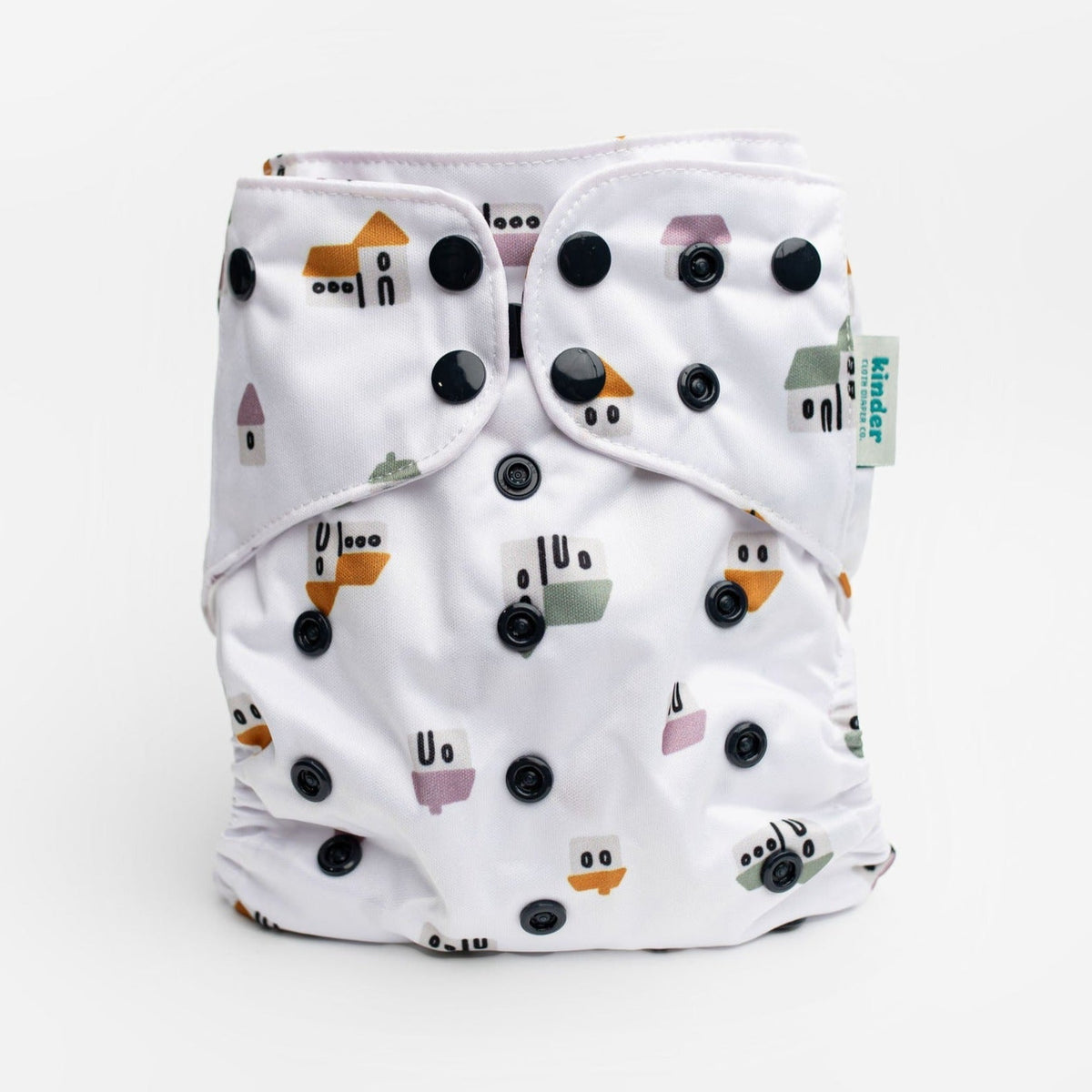 Kinder Cloth Diaper Co. Nature: Essentials Pocket Cloth Diaper with Athletic Wicking Jersey, Grows with your Baby -