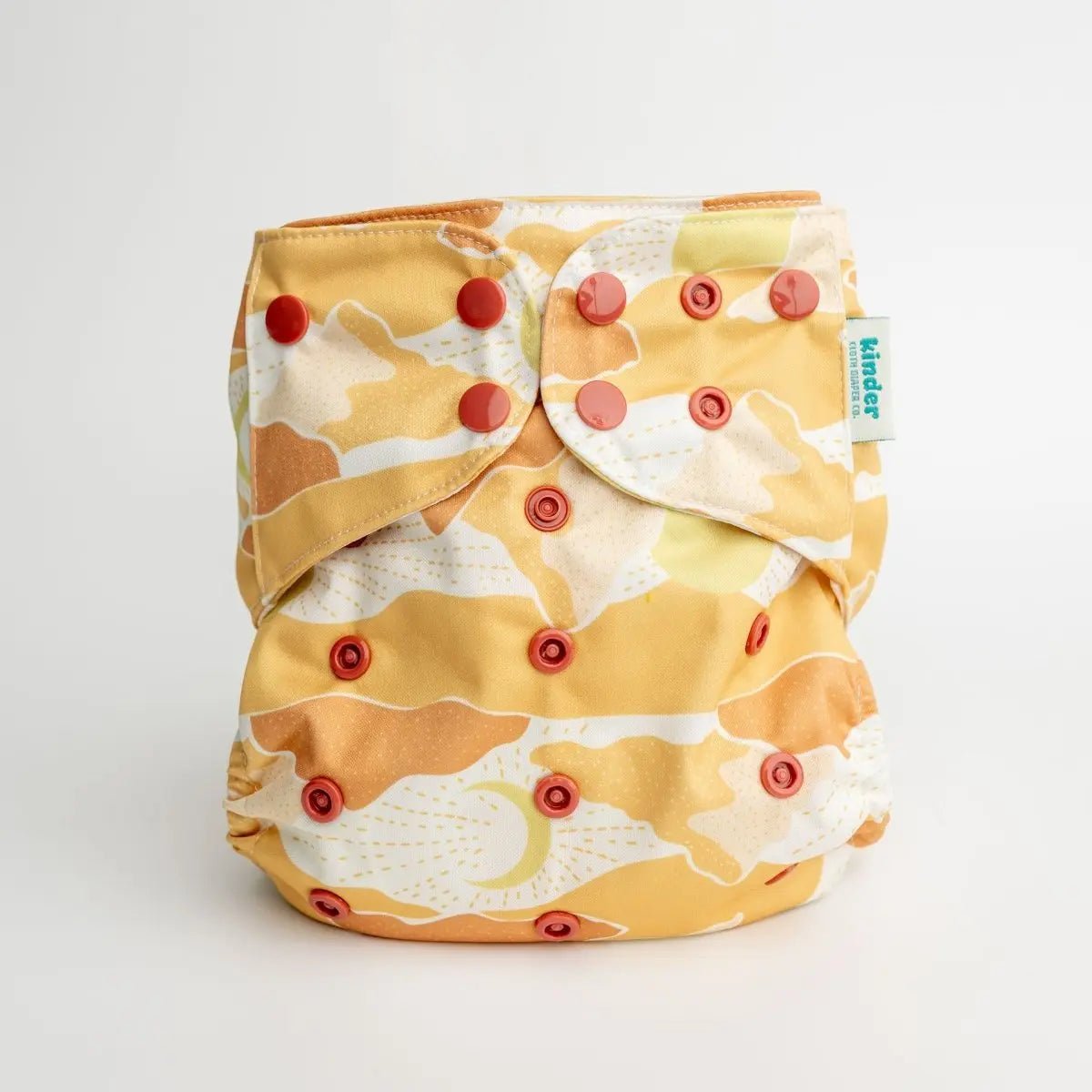 Kinder Cloth Diaper Co. Nature: Essentials Pocket Cloth Diaper with Athletic Wicking Jersey, Grows with your Baby -