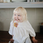 Mushie Nature Teething Ring with Sensory Charms and Soothing Textures - 