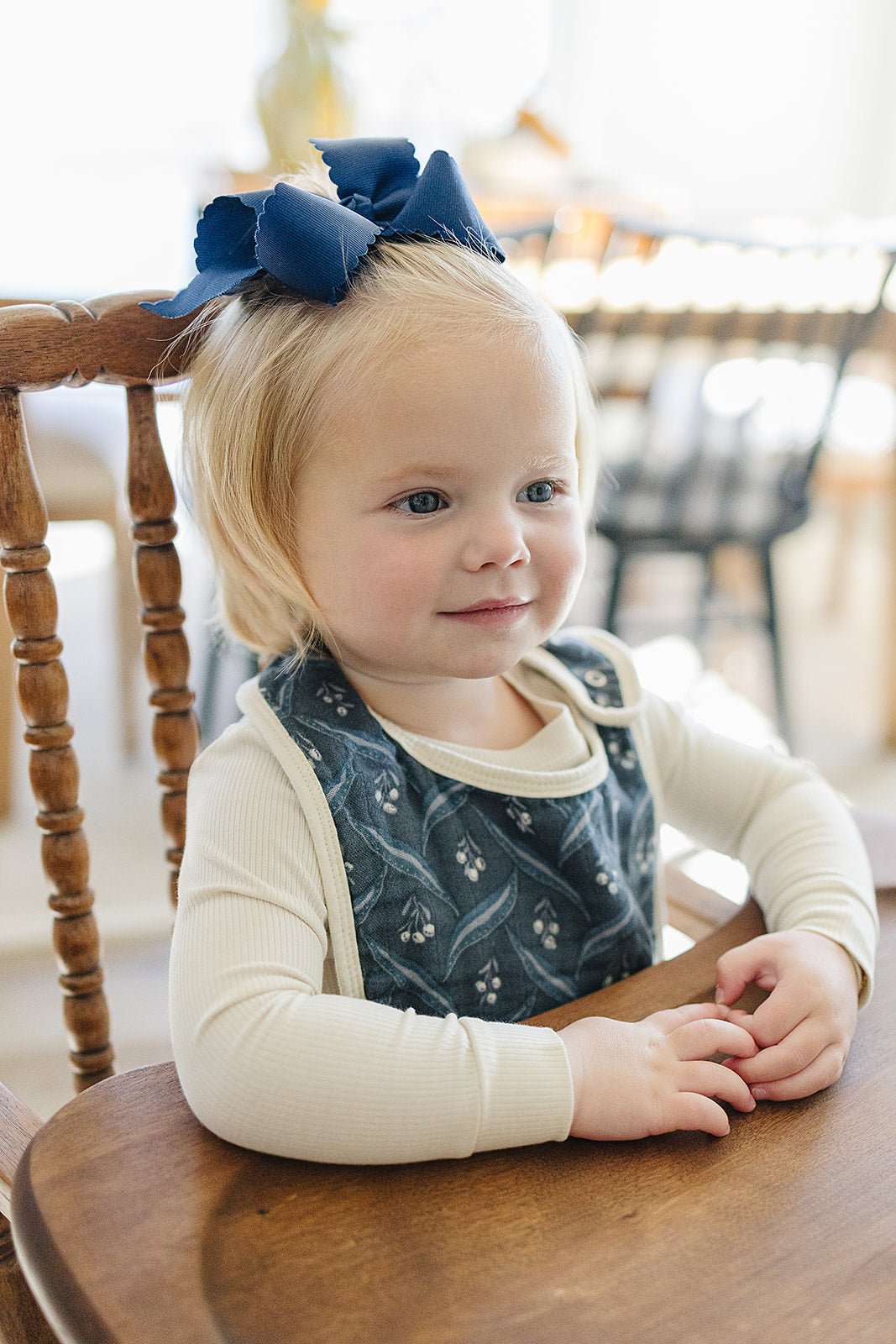 Mebie Baby Navy Berry Classic Muslin Bib - 