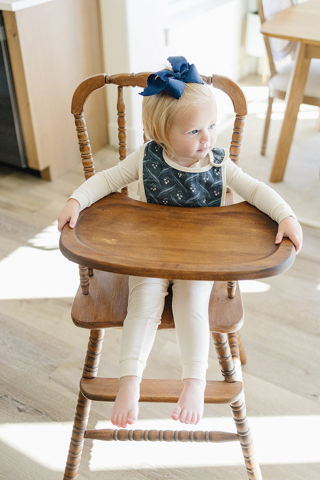 Mebie Baby Navy Berry Classic Muslin Bib - 