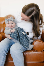 Mebie Baby Navy Berry Muslin Burp Cloth - 