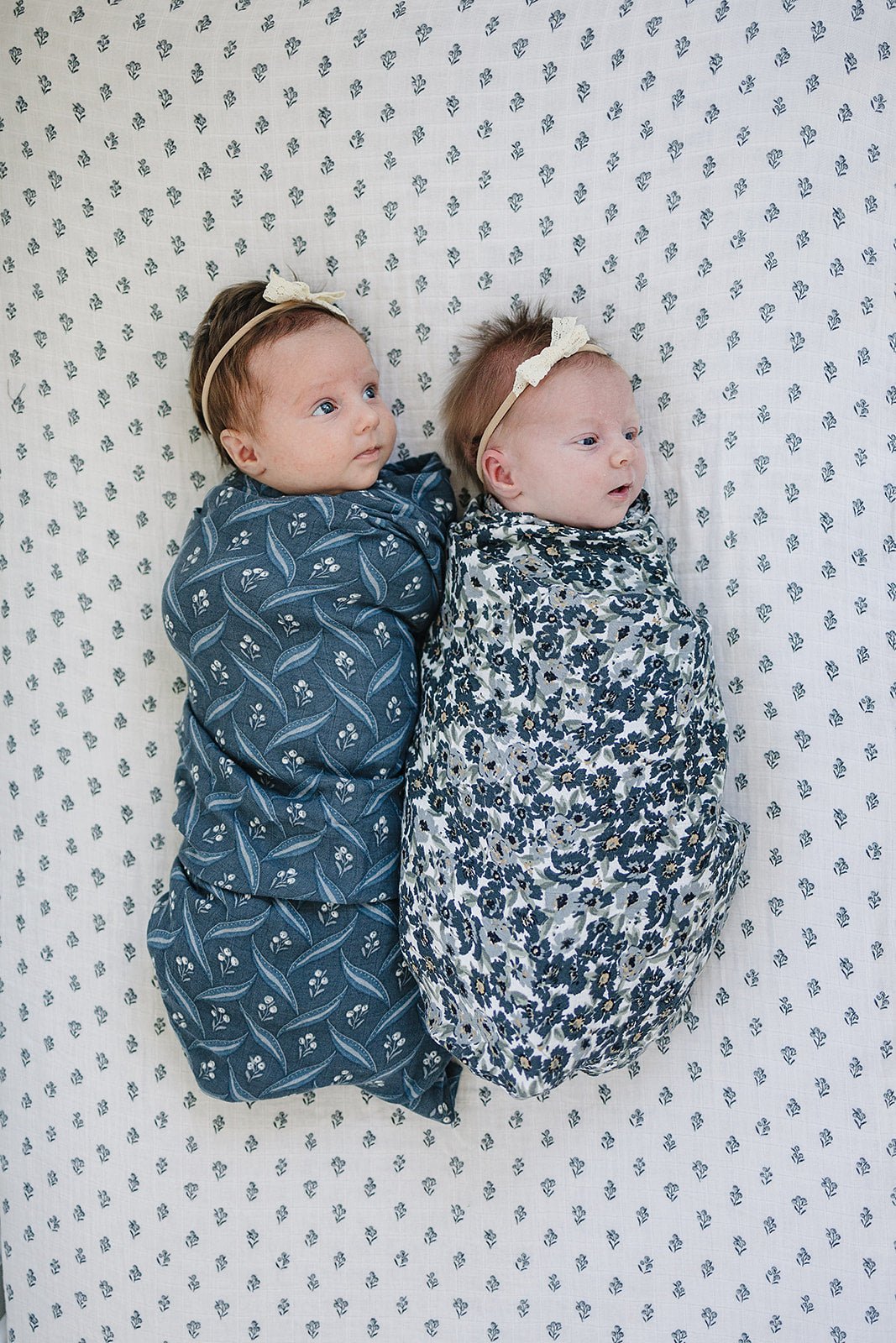 Mebie Baby Navy Berry Muslin Swaddle Blanket For Baby 100 Percent Cotton - 