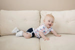 Little Joy Co. Navy Blue Bamboo Track Shorts For Comfort And Flexibility - Everetts Place Boutique - 
