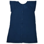 Three Little Tots Navy Blue Mommy Labor and Delivery Nursing Hospital Gown - 