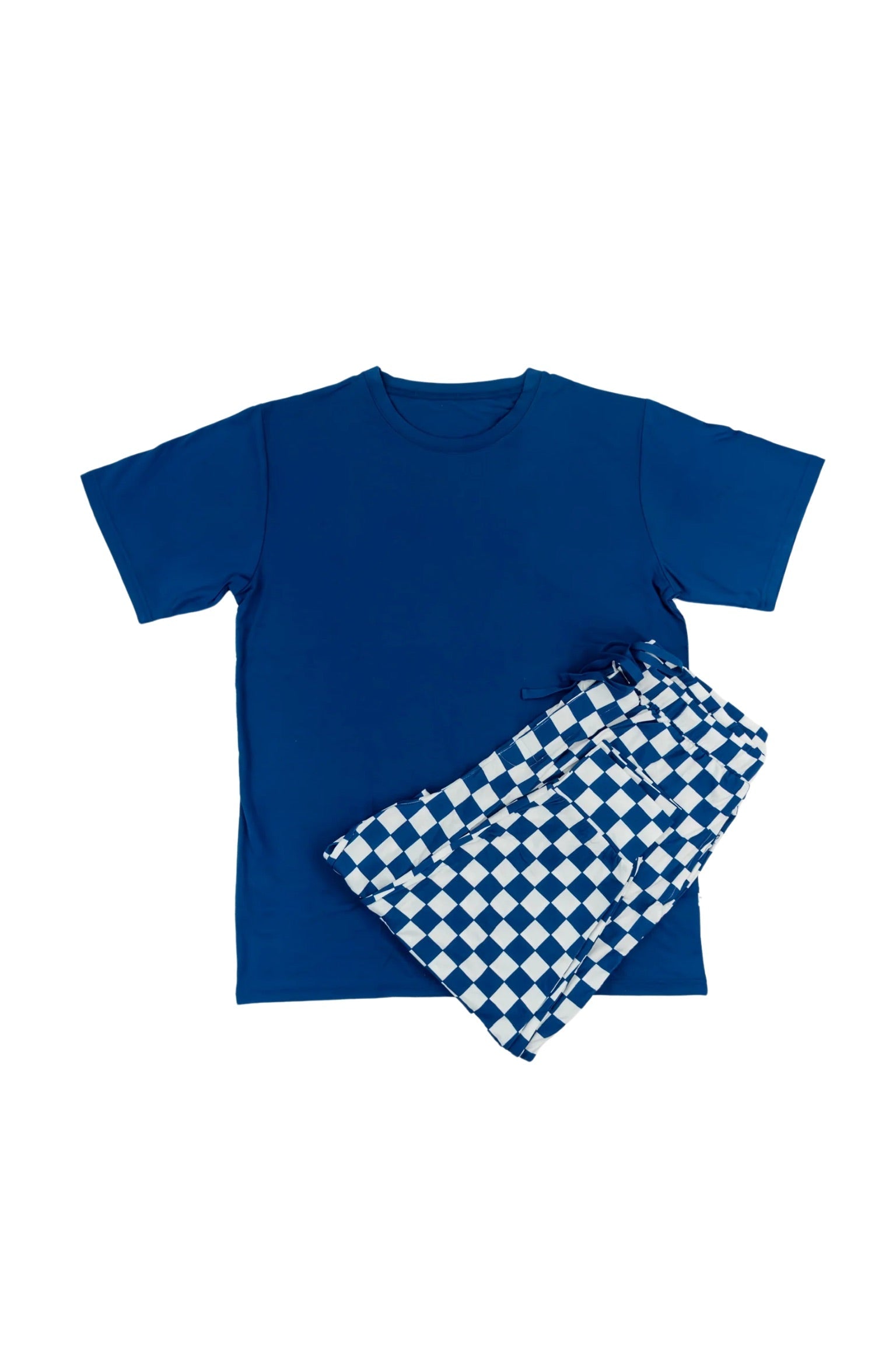 DREAM BIG LITTLE CO NAVY CHECKERS MEN'S DREAM JOGGER SETEveretts Place