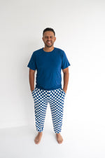 DREAM BIG LITTLE CO NAVY CHECKERS MEN'S DREAM JOGGER SETEveretts Place