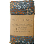 Mebie Baby Navy Floral Bamboo Stretch Swaddle - 