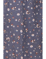 PinkBlush Navy Floral Ruffle Sleeve Smocked Dress (view 4 of 5)
