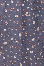 PinkBlush Navy Floral Ruffle Sleeve Smocked Dress - 