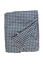 Little Mae & Co Navy Gingham Crib Quilted Blanket - 