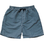 Mebie Baby Navy Gingham Mens Swim Shorts For Adults Classic Comfort - 