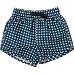Navy Gingham Swim Shorts - Plaid, Active Shorts, Baby & Toddler Clothing, Trunks, Tartan | Everetts Place