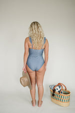 Mebie Baby Navy Gingham Women’s One - Piece - 