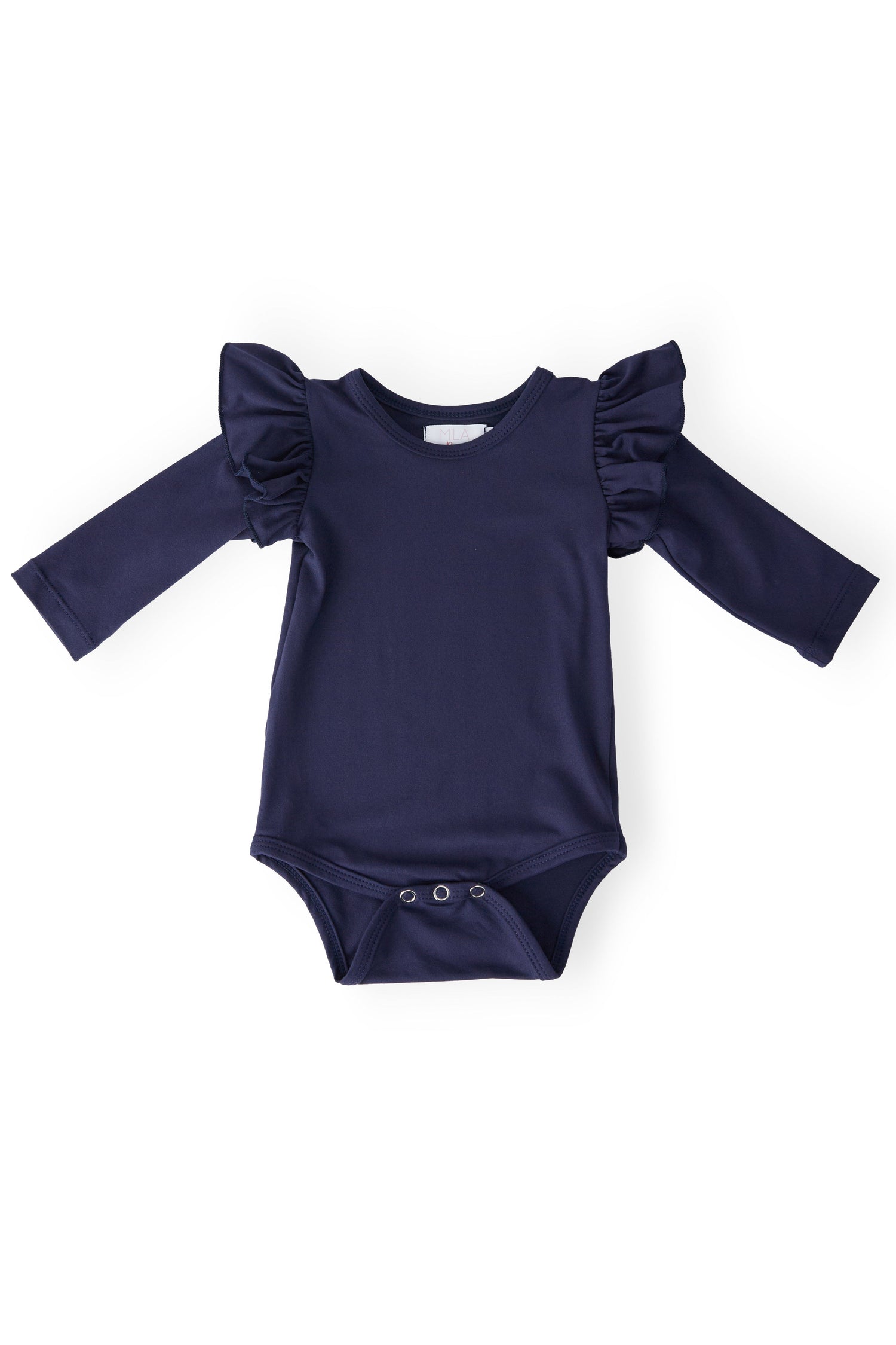 Navy L/S Flutter Bodysuit - Baby & Toddler Clothing, Leotard, Clothing | Everetts Place