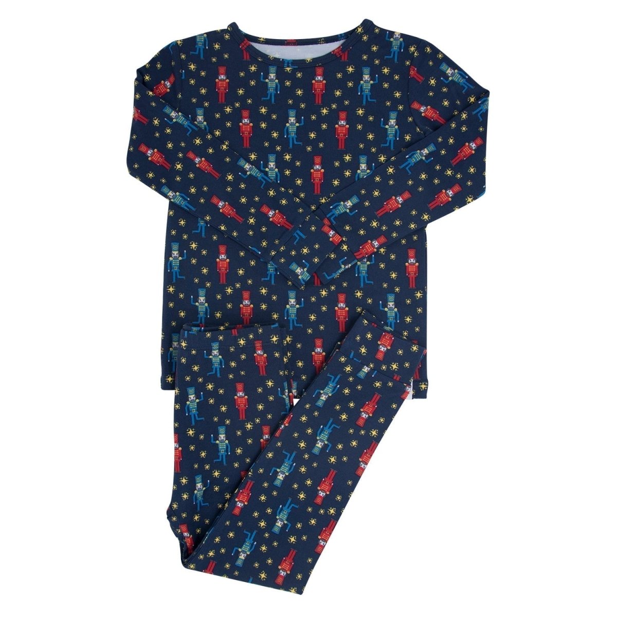 Sweet Bamboo Navy Nutcracker Big Kid Pajama - 