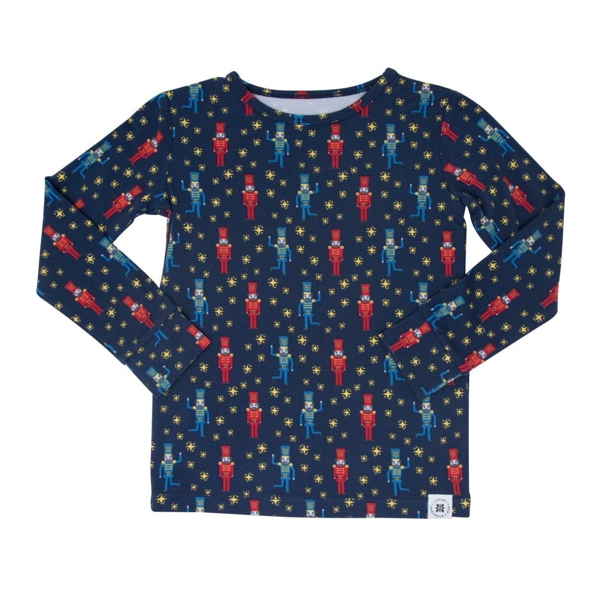 Sweet Bamboo Navy Nutcracker Big Kid Pajama - 