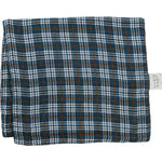 Navy Plaid Muslin Burp Cloth - Textile, Plaid, Tartan, Linens, Woven fabric | Everetts Place