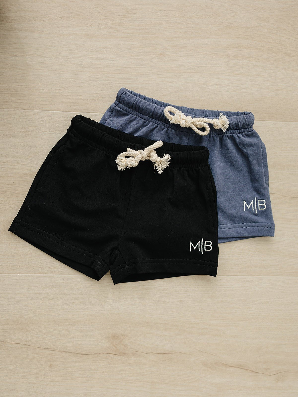 Mebie Baby Navy Pocket Cotton Shorts For Babies And Toddlers By Mebie Baby - 