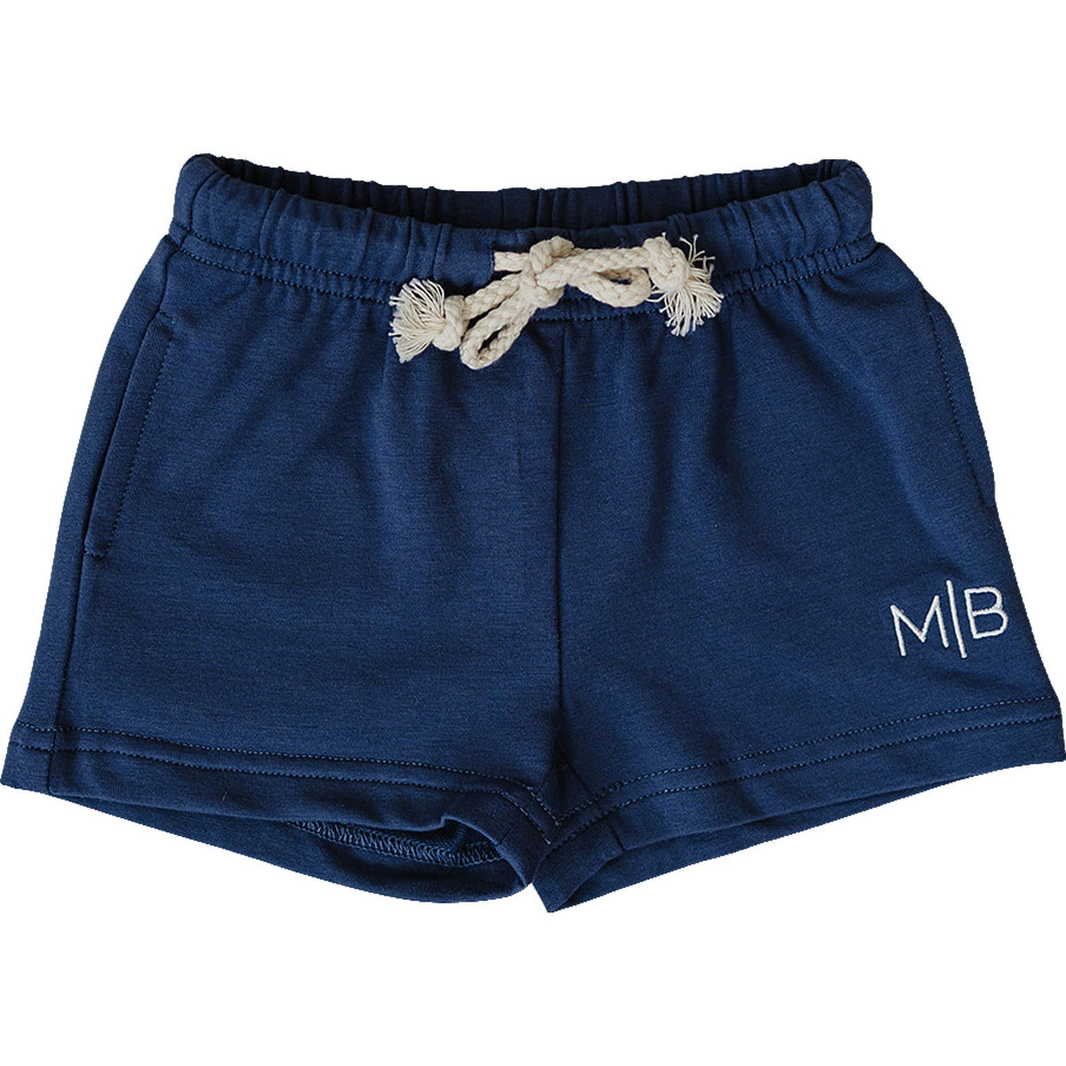 Mebie Baby Navy Pocket Cotton Shorts For Babies And Toddlers By Mebie Baby - 