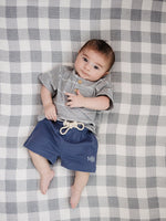 Mebie Baby Navy Pocket Cotton Shorts For Babies And Toddlers By Mebie Baby - 