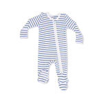 Angel Dear Navy Stripe - 2 Way Zipper Footie - 