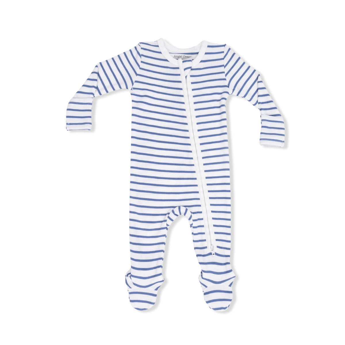 Angel Dear Navy Stripe - 2 Way Zipper Footie - 