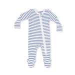 Angel Dear Navy Stripe - 2 Way Zipper Footie - 