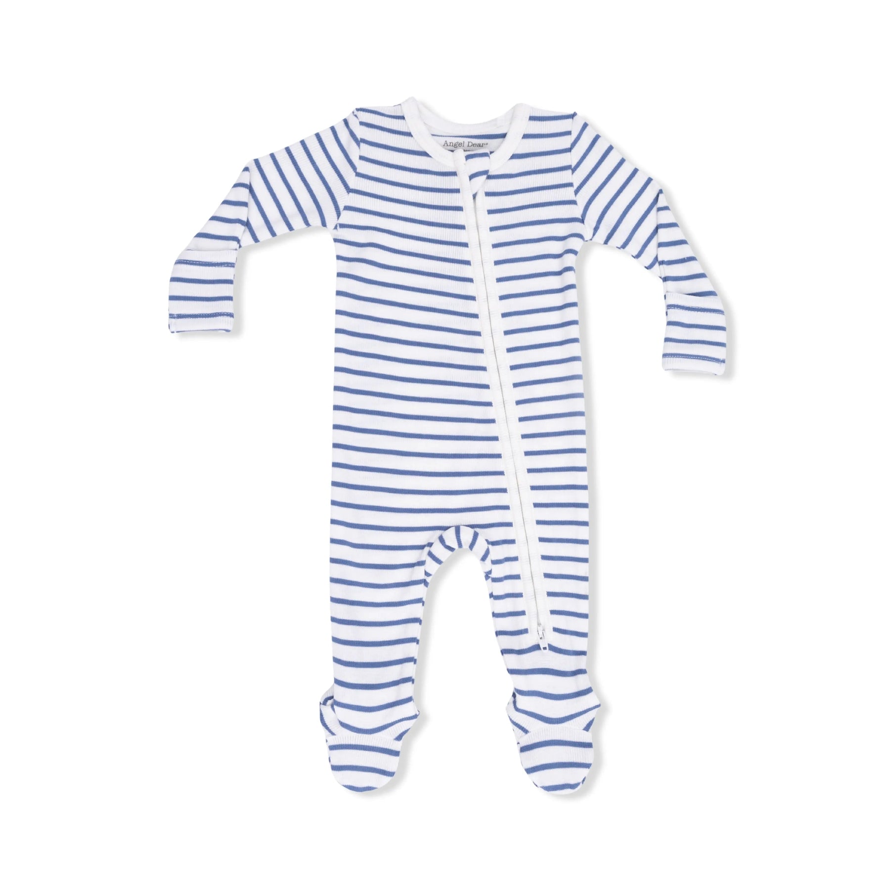 Angel Dear Navy Stripe - 2 Way Zipper Footie - 