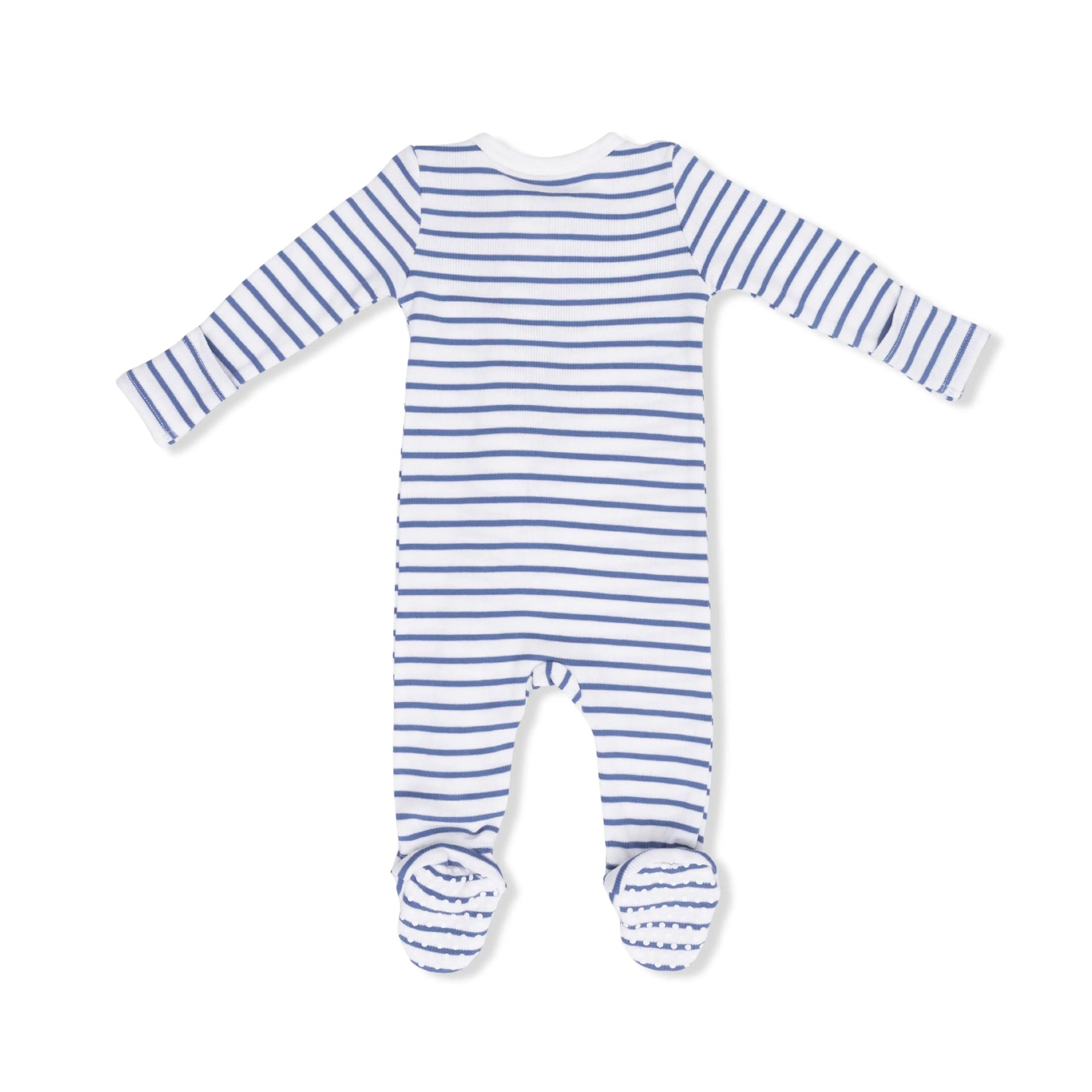 Angel Dear Navy Stripe - 2 Way Zipper Footie - 
