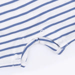 Angel Dear Navy Stripe - Henley Shortie Romper - 