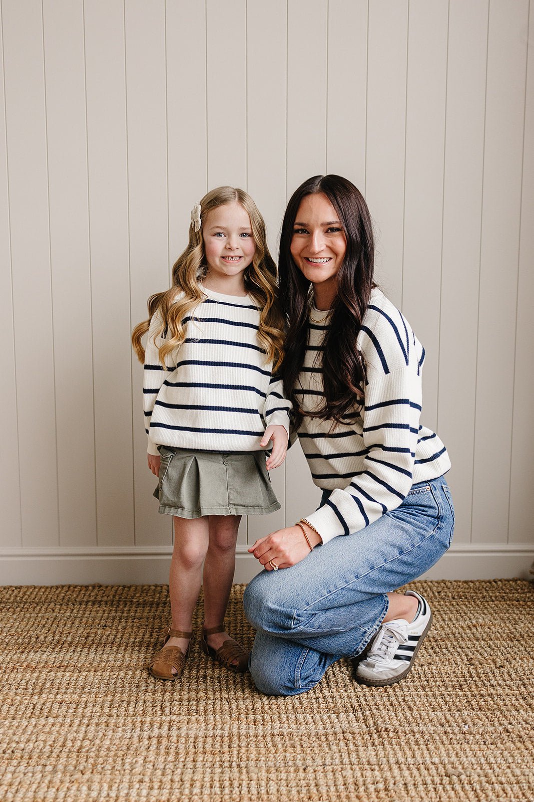 Mebie Baby Navy Stripe Knit Sweater For Baby And Toddler Lightweight Summer Wear - 