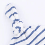 Angel Dear Navy Stripe - Knotted Hat - 