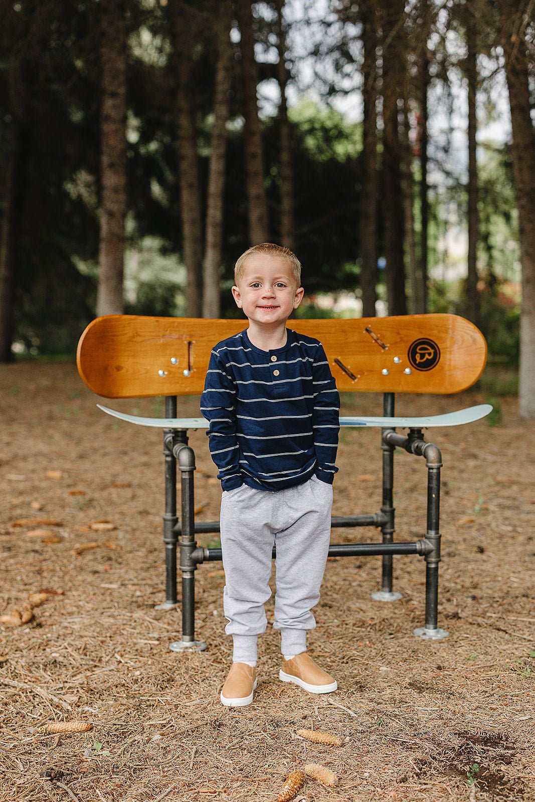Mebie Baby Navy Stripe Long Sleeve Tee - 